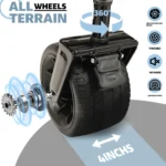Foldable Utility Wagon - 480lbs, All-Terrain, Black-Gray