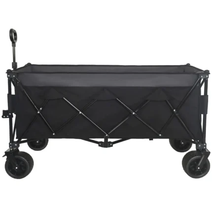 Foldable Utility Wagon - 480lbs, All-Terrain, Black-Gray