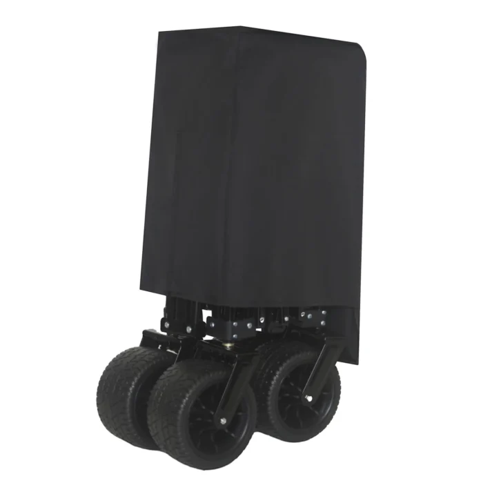 Foldable Utility Wagon - 480lbs, All-Terrain, Black-Gray