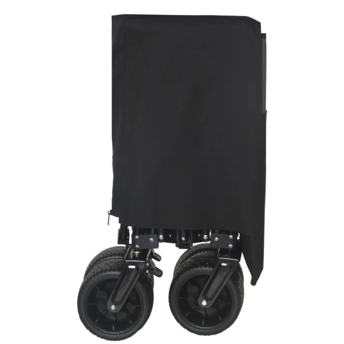 Foldable Utility Wagon - 480lbs, All-Terrain, Black-Gray