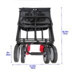Utility Wagon Cart – 150lb, Folding, 600D Oxford Fabric