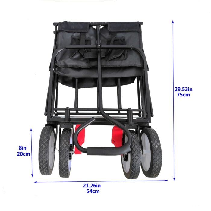 Utility Wagon Cart – 150lb, Folding, 600D Oxford Fabric