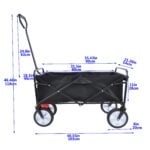 Utility Wagon Cart – 150lb, Folding, 600D Oxford Fabric