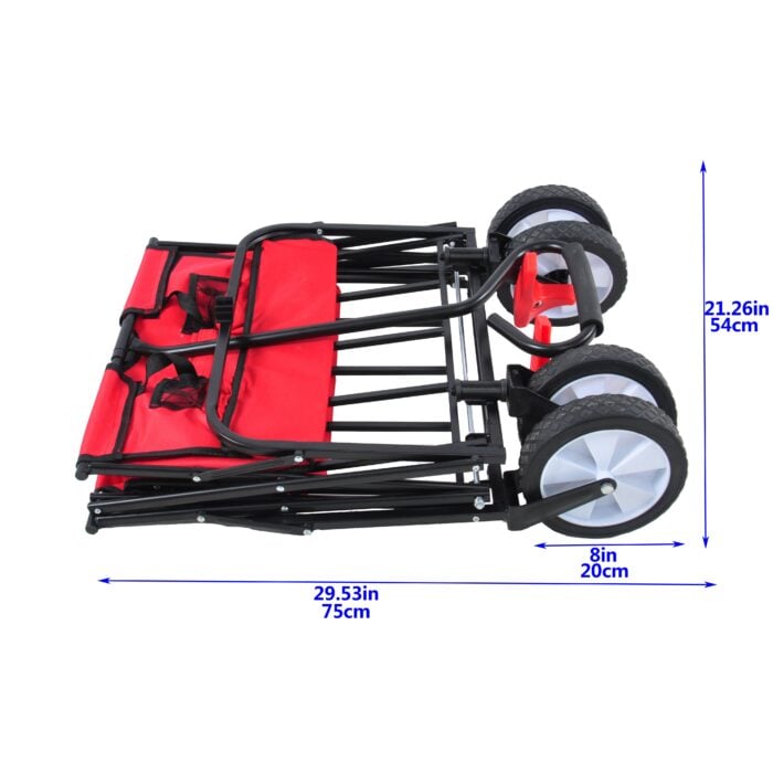 Utility Wagon Cart – 150lb, Folding, 600D Oxford Fabric