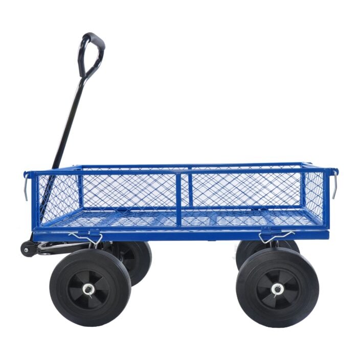 Utility Wagon Cart – 550lb, Solid Tires, Steel Frame