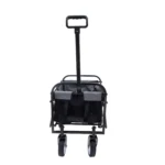 Collapsible Foldable Wagon Cart - 225lbs, Strapping System, Lightweight
