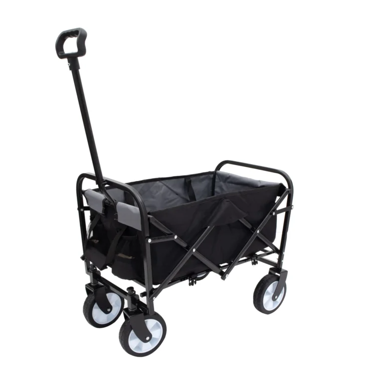 Collapsible Foldable Wagon Cart - 225lbs, Strapping System, Lightweight