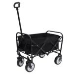 Collapsible Foldable Wagon Cart - All-Terrain, 225lbs, Black