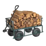 Heavy-Duty Garden Wagon Cart - Firewood, Utility Wagon, High Capacity