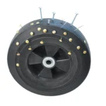 Black Solid Wheels Wagon Cart - Heavy-Duty Utility