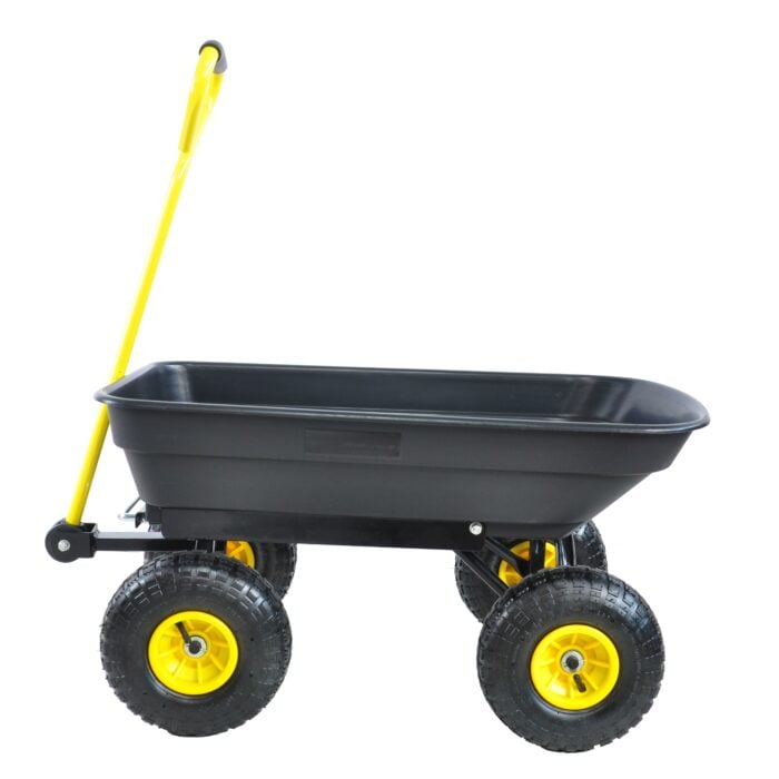 Poly Garden Dump Cart – 300lb Capacity, Pneumatic Tires