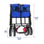 Utility Wagon Cart – 150lb, Folding, 600D Oxford Fabric