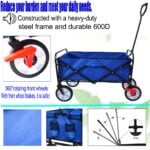 Utility Wagon Cart – 150lb, Folding, 600D Oxford Fabric