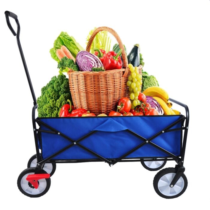 Utility Wagon Cart – 150lb, Folding, 600D Oxford Fabric