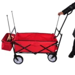 Folding Wagon - Detachable Roof, 150lbs, Garden Beach