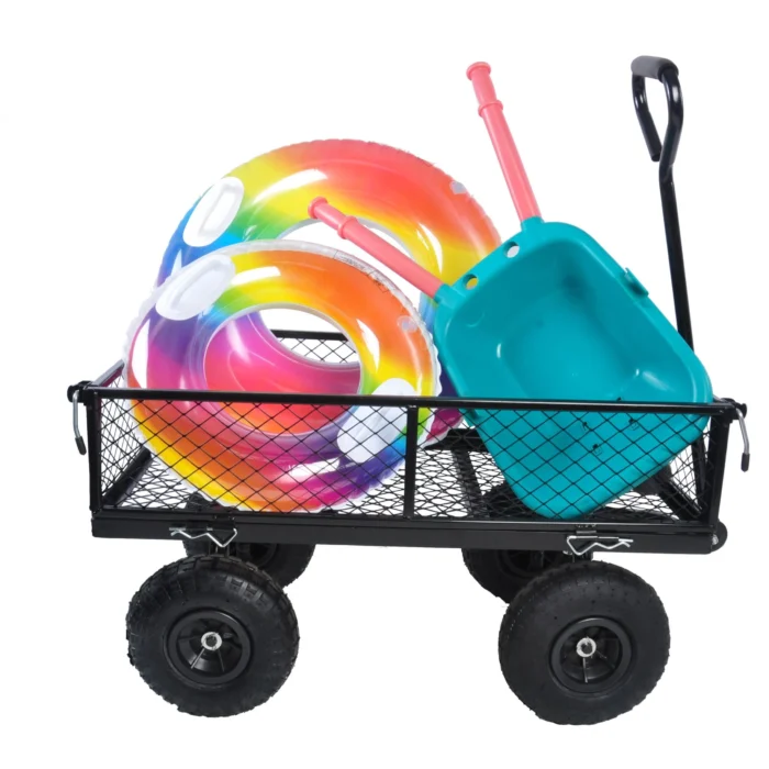 Heavy-Duty Garden Wagon Cart - Firewood, Utility Wagon, High Capacity