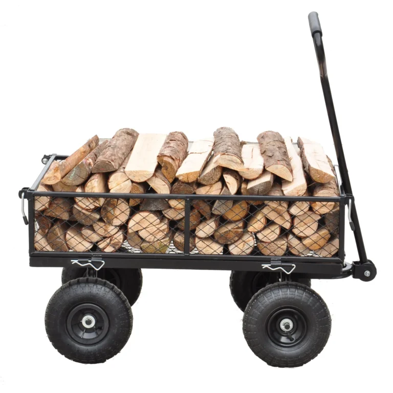 Heavy-Duty Garden Wagon Cart - Firewood, Utility Wagon, High Capacity