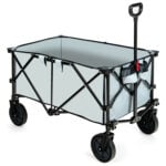 Folding Wagon Cart - 180 lbs Heavy Duty Collapsible Utility