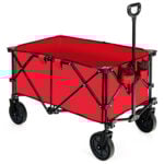 Folding Wagon Cart - 180 lbs Heavy Duty Collapsible Utility