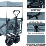 Napfox Utility Wagon Cart – 100L, Canopy, 250lb Load