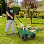 Dual-Wheel Garden Cart – 330lb, Foldable Design