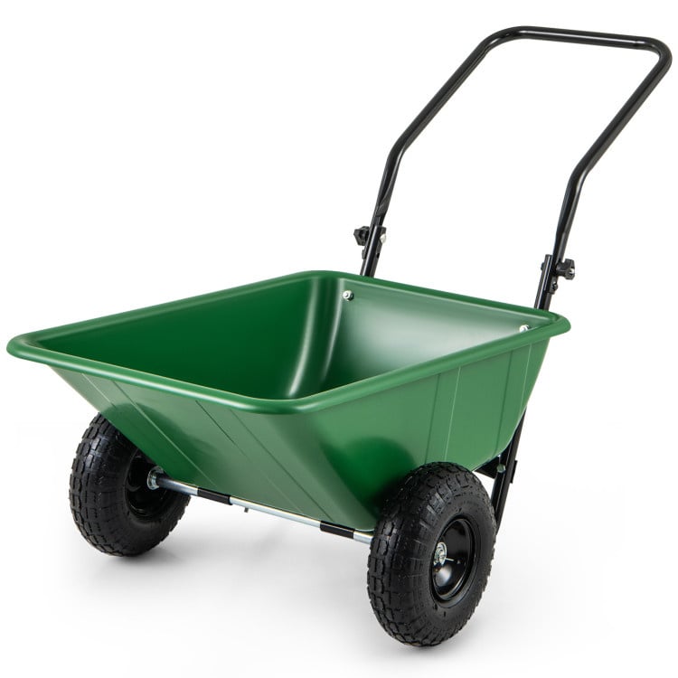 Dual-Wheel Garden Cart – 330lb, Foldable Design