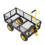 VEVOR 1200 Lbs Steel Garden Cart - Heavy Duty Utility Wagon w/ All-Terrain Tires
