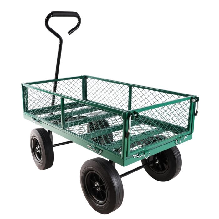 Wagon Cart With Solid Wheels For Garden Use & Trucks - Up to 300 lbs