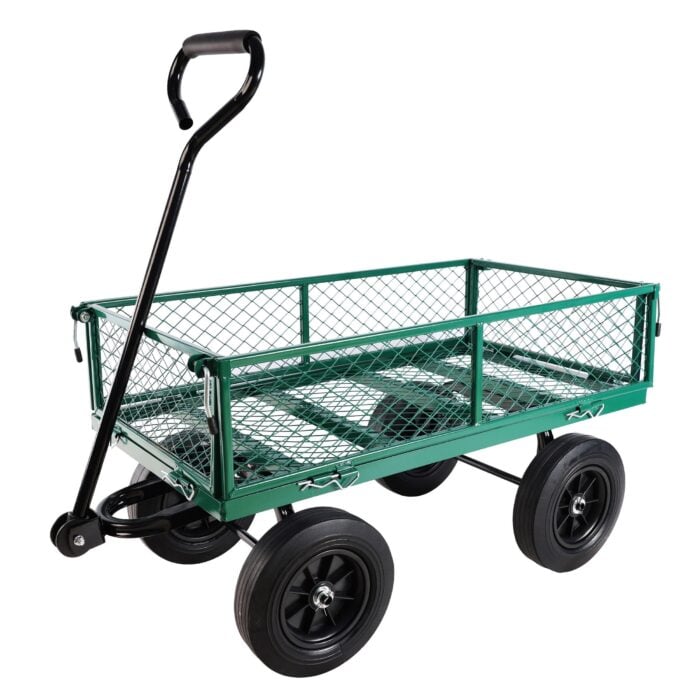 Wagon Cart With Solid Wheels For Garden Use & Trucks - Up to 300 lbs