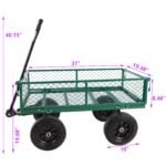 Wagon Cart With Solid Wheels For Garden Use & Trucks - Up to 300 lbs Dimensions