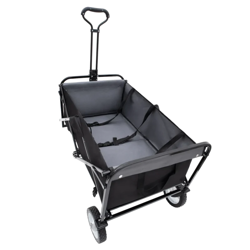 Collapsible Folding Wagon - 360 lbs, Black | Utility All-Terrain
