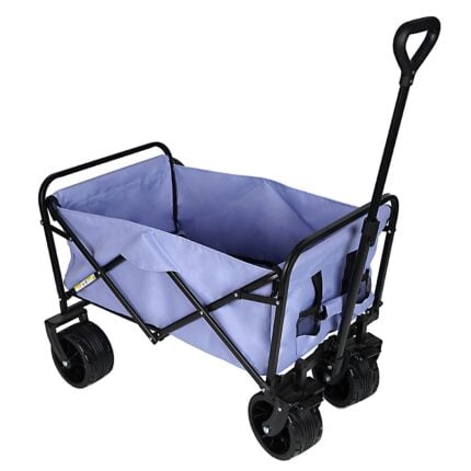 Collapsible Folding Beach Wagon With Big Wheels - 220 Lbs , 100L